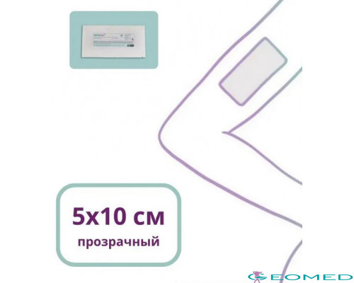 Силиконовая пластина 5х10 см,  Прозрачный